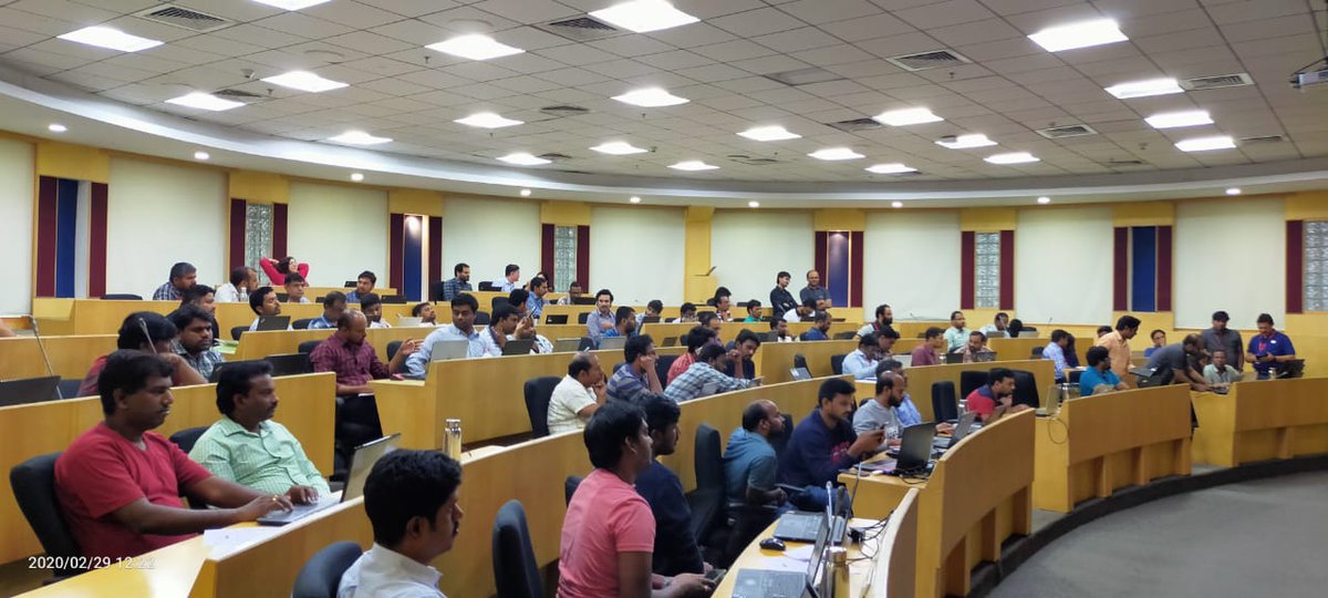 Shanmugasundarz's tweet image. Under going excellent workshop #DevOPSForDBA #AHandsOnExperience at @tech_mahindra in collaboration w @AIOUG @aioug_hyderabad
Thanks Shri Suresh Gandhi @geeksinsights @qualcomm_in 4 sharing ur rich experience in #DevOps @Oracle
Excellent facilities HLC @vinay_agrawal @msjsr