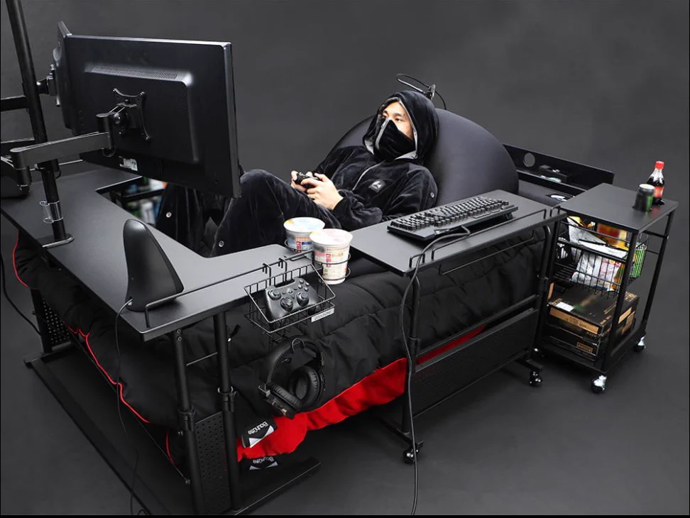 これぞ最高のゲーム環境！ゲーミングベッドなるものが販売されているｗｗｗ
