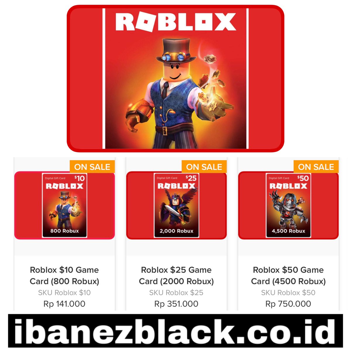 Roblox Gamecard Robux