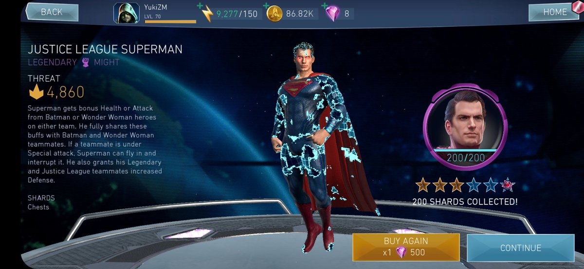 First legendary and last #DCEU character unlocked in #INJ2Mobile 😁
#superman #HenryCavill