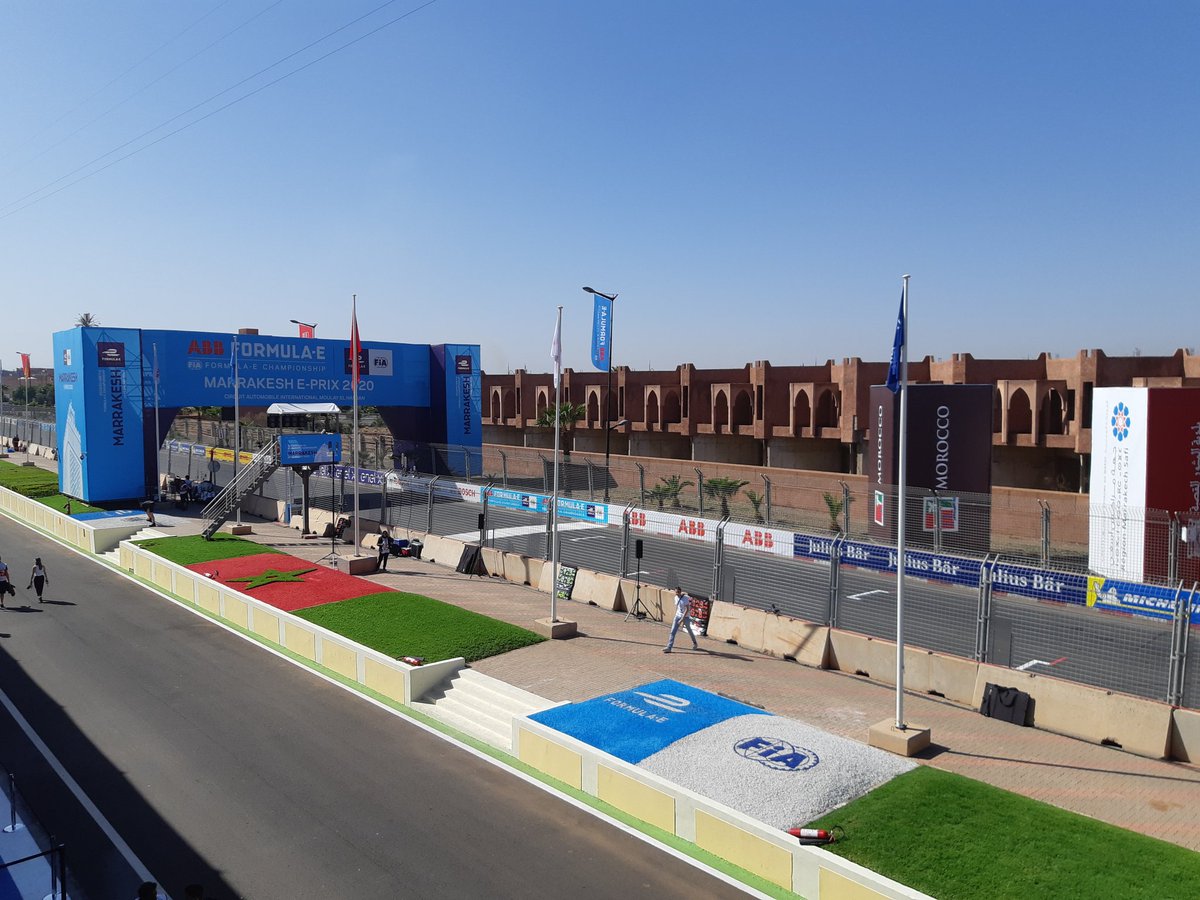 MagnaInt's tweet photo. Salem Alekum Morocco, it's @FIAFormulaE race day in the majestic streets of Marrakesh. #intoTheFutureFaster #RacingBeyond https://t.co/I41e6pAo79