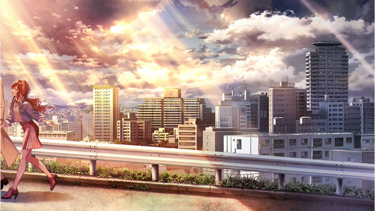 Myliam On Twitter 登場人物たちは上手から歩いて来て 暗いところから明るいところ へ進み出ている 左端に見切れている男性も効果の内で 果てのない希望や未来を感じさせる 暗く落ち込むこともあったけど これからも二人で手を繋いで歩いていけば 明るい未来に