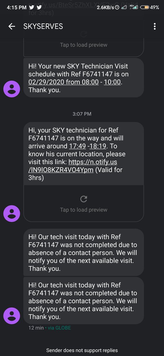 dexadexadexa's tweet photo. @SKYserves pakiexplain andito lang ako sa bahay buong araw putangina naman papuntahin niyo to ngayon https://t.co/GvX1zRJoio