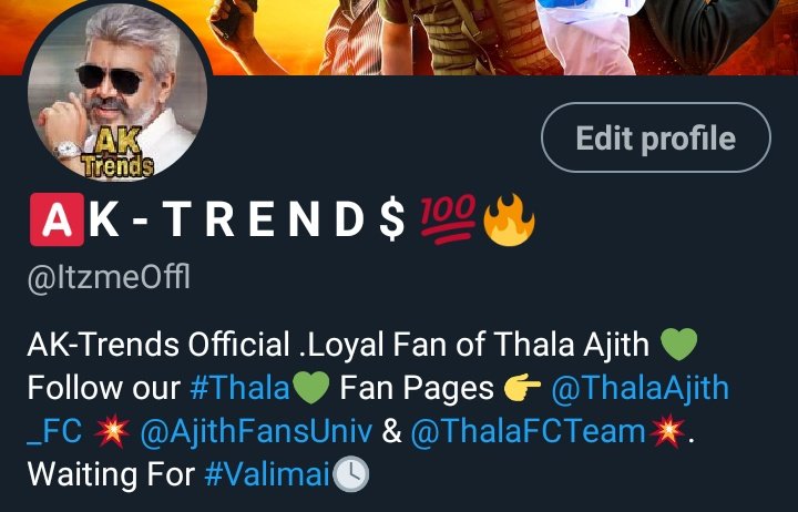 Puli_Official_'s tweet image. 👉 #BioChallenge 👍 #THALA Fans Ku🔥

UNMAYANA #Thala Fan Poduvanga..

Na #Thala Ku Mattum Than Fan🔥

#Valimai