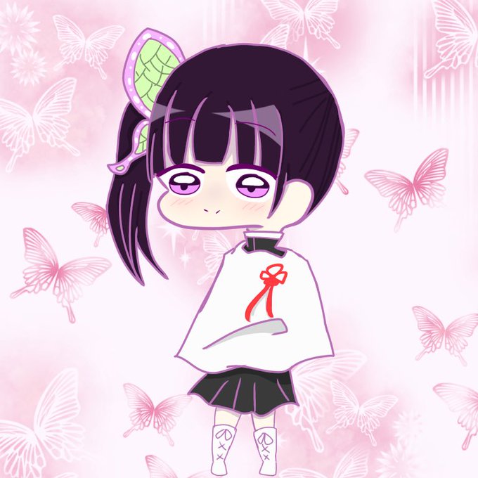 おぬこさまさんがTwitterに投稿した栗花落カナヲ(鬼滅の刃)のイラスト。