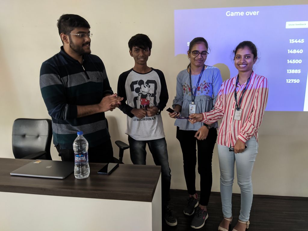 FirebaseGroup's tweet photo. Meet the winners of Today's Kahoot game
#FirebaseGroups @Firebase #FirebaseMumbai https://t.co/06jhctncOd