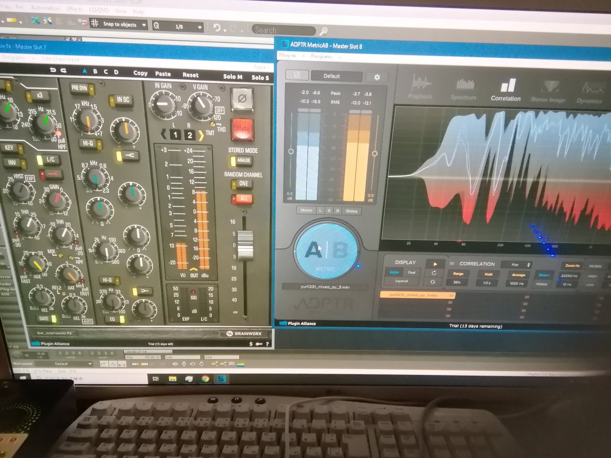 nemo1ro's tweet photo. Plugin Allianceのbx console N とADPTR MetricABを29.9ドルで買った。クーポンは2つ発行されるが2つをカートに入れても1つしか適用できない。(1つをカートにいれてクーポン適用)×2をやる。友達から使わないクーポンもらってもokみたい。
#pluginalliance #bxconsoleN #ADPTR #MetricAB #プラグイン https://t.co/nu5cYnUSWj