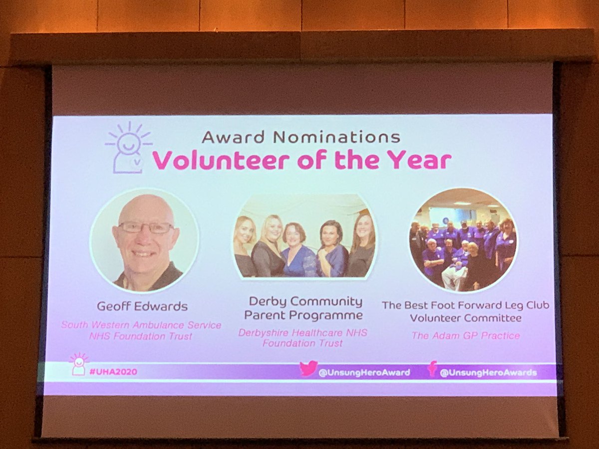 MaddamsJacob27's tweet photo. Proud to be supporting Geoff at the #UHA2020 who was nominated for the volunteer of the year Award! Recognising his outstanding commitment to his community as a @swasFT #CFR he is a true hero! https://t.co/sS3T3UnBPE