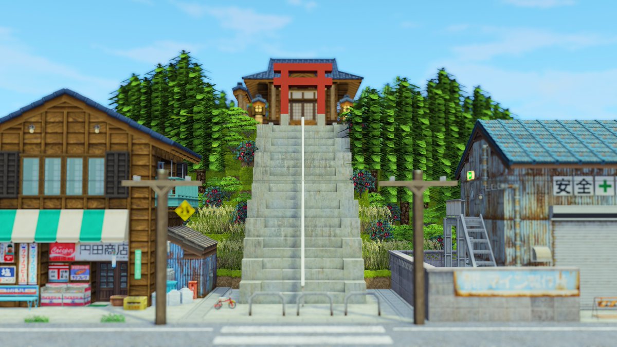 てちり Ar Twitter 路地裏modで遊んでみました 小さい神社 路地裏mod Cocricot Minecraft