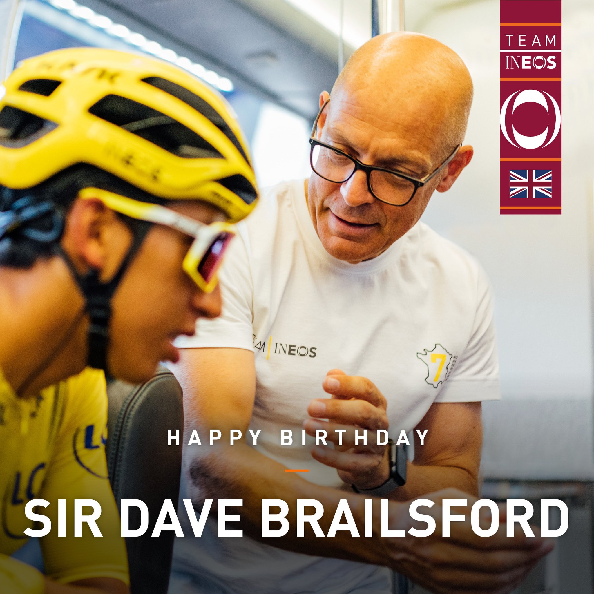Happy Birthday to Sir Dave Brailsford. Born on a leap year, he turns 56 (or 14!) today 