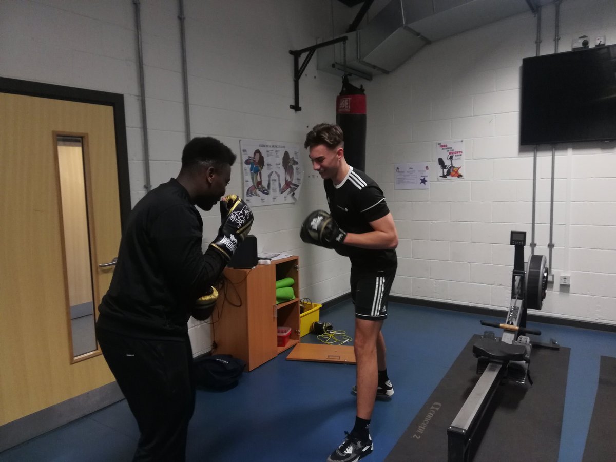 DCCFA's tweet photo. This week has been a test for the players with no field access but every last one of them putting in shifts in the gym &amp; sports hall this week! #nodaysoff #gym #motivation #boxing #fitness #football #Academy https://t.co/PESMHvUpmt