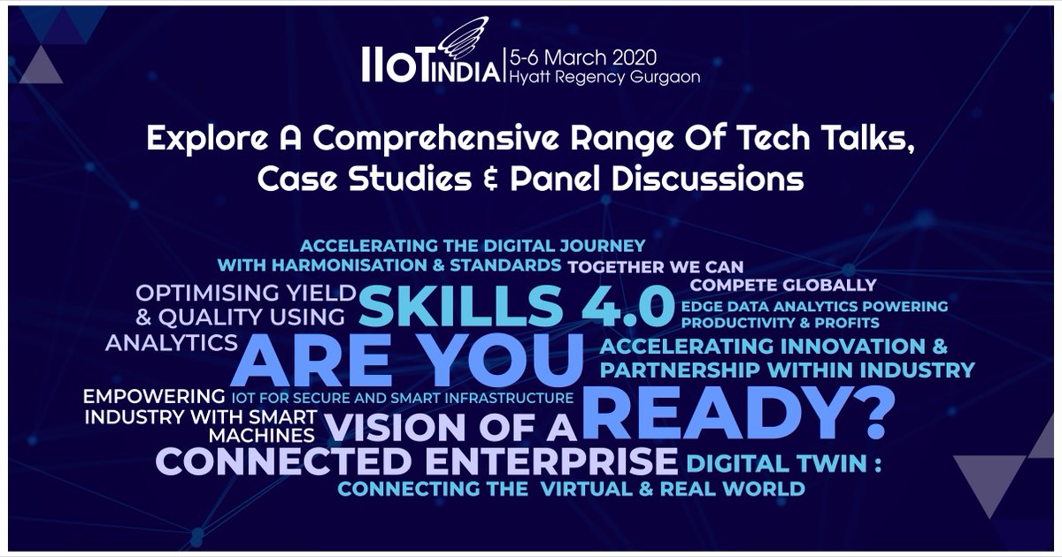 IIoTIndia's tweet photo. A lot to explore at #IIoTIndia 2020. Join the league and be the part of the future of #IndianIndustry.

Fetch your passes here: https://t.co/FdFgZBVMRm

#IIoT #IoT #AI #ML #ImageProcessing #CloudComputing #DigitalSignalProcessing  #DigitalTransformation #industry40 #BigData https://t.co/Hi82YM4NN6