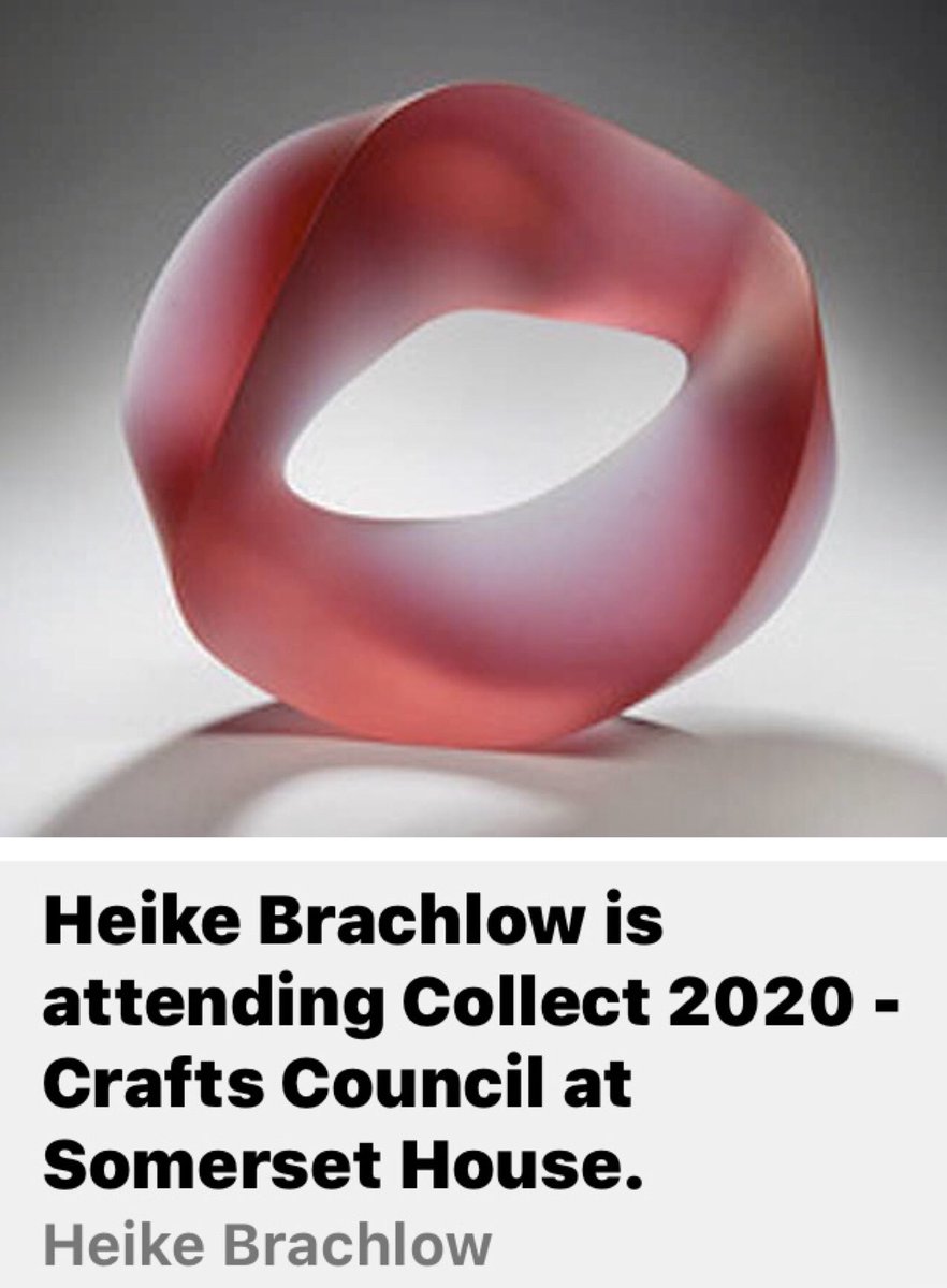 Parndonmill's tweet image. @Parndonmill are thrilled for our @heikebrachlow - her work Limen has been acquired by the V&amp;amp;A! #Collect2020 #BullseyeProjects #victoriaandalbertmuseum #glass #glassart #glassartwork #heikebrachlow