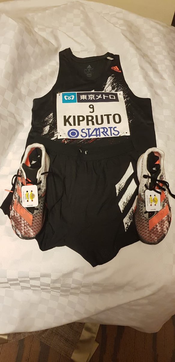 2RunningClub's tweet image. The @tokyo42195_org is just few hours away...don’t miss to watch @AmoskiprutoS in his brand new @adidas singlet!
