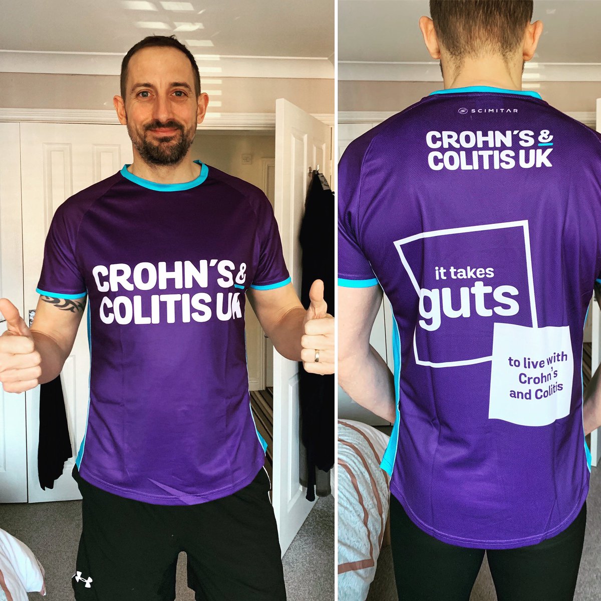Received my fundraising pack in the post so better take the t shirt for a spin 🏃‍♂️ @crohnsandcolitisuk #marathondessables #mds <a href="/CrohnsColitisFR/">Crohn's & Colitis UK Fundraising</a>