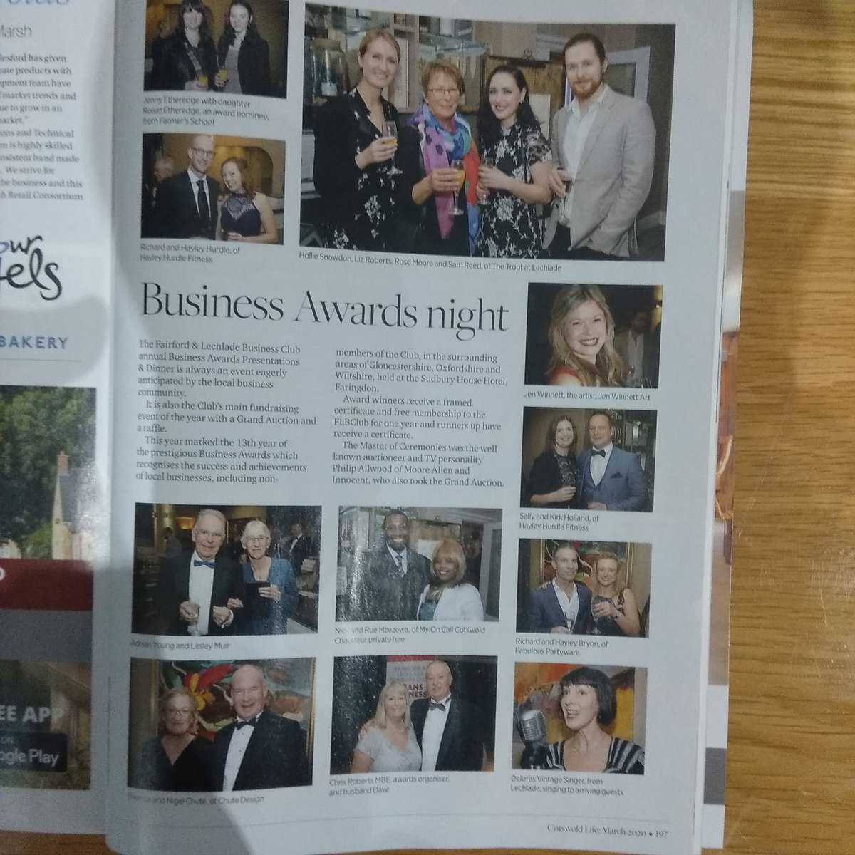 ChrisARoberts's tweet photo. Happy to have my photo in @cotswoldlife again. It's been a long time, but worth waiting for. #FLBClub #Business #Awards https://t.co/zY9zmIkcTL