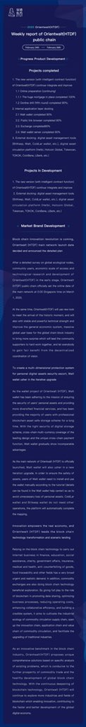 HtdfWalt's tweet photo. Orientwalt(HTDF) Public Chain Project Weekly
From Feb 24,2020 to Feb 28,2020 https://t.co/Rm7LMAVGDv