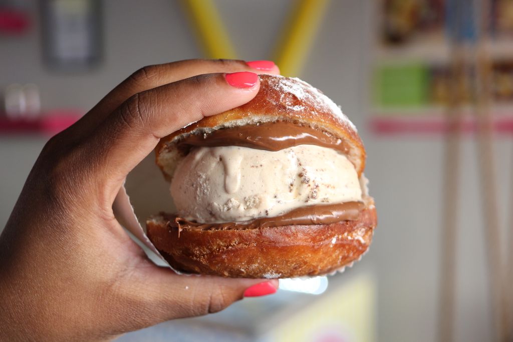 Oh, just living the cream.😋
🍡🍩🍦🍩🍧🍩🍨
📍: Sea Point - 7am - 11pm (Midnight on Sat)
📍: Illovo Junction - 7am - 11pm
📍: V&amp;A Waterfront Watershed - 8am - 7pm
📍: V&amp;A Waterfront Silo District - 10am - 7pm
#CrumbsAndCream #IceCreamSandwiches #IceCream #Cookies #NutellaDonuts