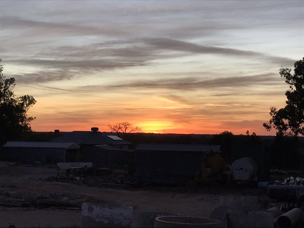 Sunset over the Murray River at Loxton. Last day of Summer.
