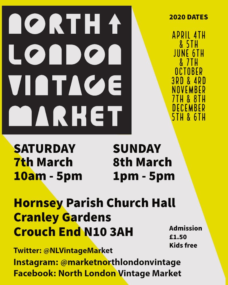 Next weekend! We have lots of #vintage #collectibles #fashion #accessories #vinyl to brighten this grey weather and a lovely cafe with warm food!