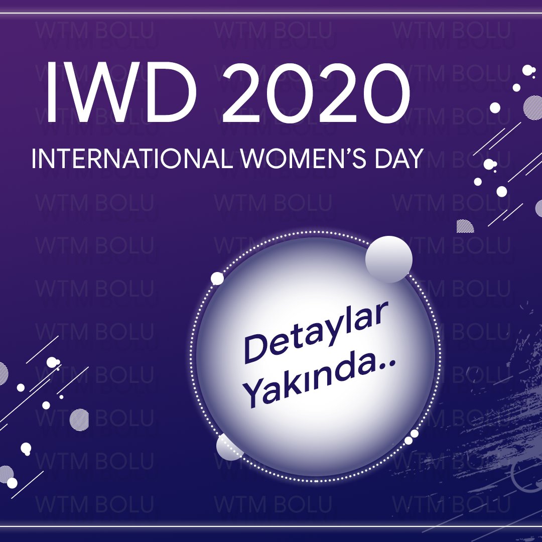 wtmbolu's tweet photo. Dünya kadınlar günü kapsamında düzenlenen, girişimcilik, yazılım ve tasarım gibi farklı konuları içerisinde barındıran ve alanında uzman konuşmacılar eşliğinde düzenlenen oturumların olacağı IWD 2020 etkinliğimizde WTM Bolu olarak sizleri de aramızda görmek için sabırsızlanıyoruz https://t.co/T3qeX8GT0U
