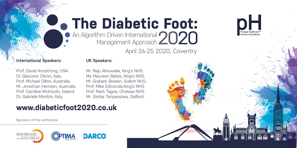 Last chance to get your early bird tickets

#DiabeticFoot2020 #diabetologist #diabetes #diabetescare #diabeticfootulcers  #diabeticfoot #woundcare #woundhealing #BAPO #offloading #podiatrist #foot