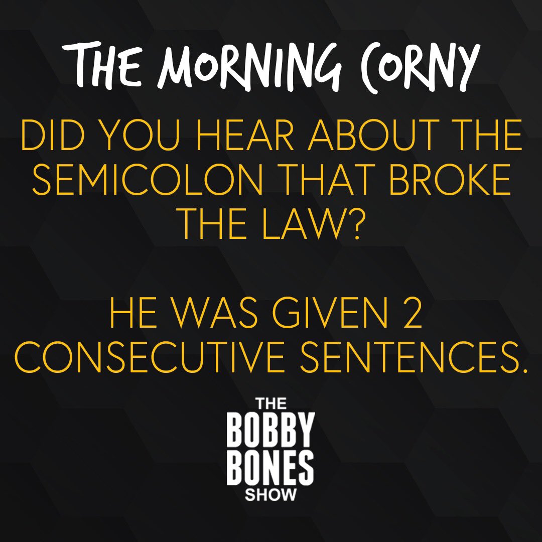 Grammar, you’re such a hoot!