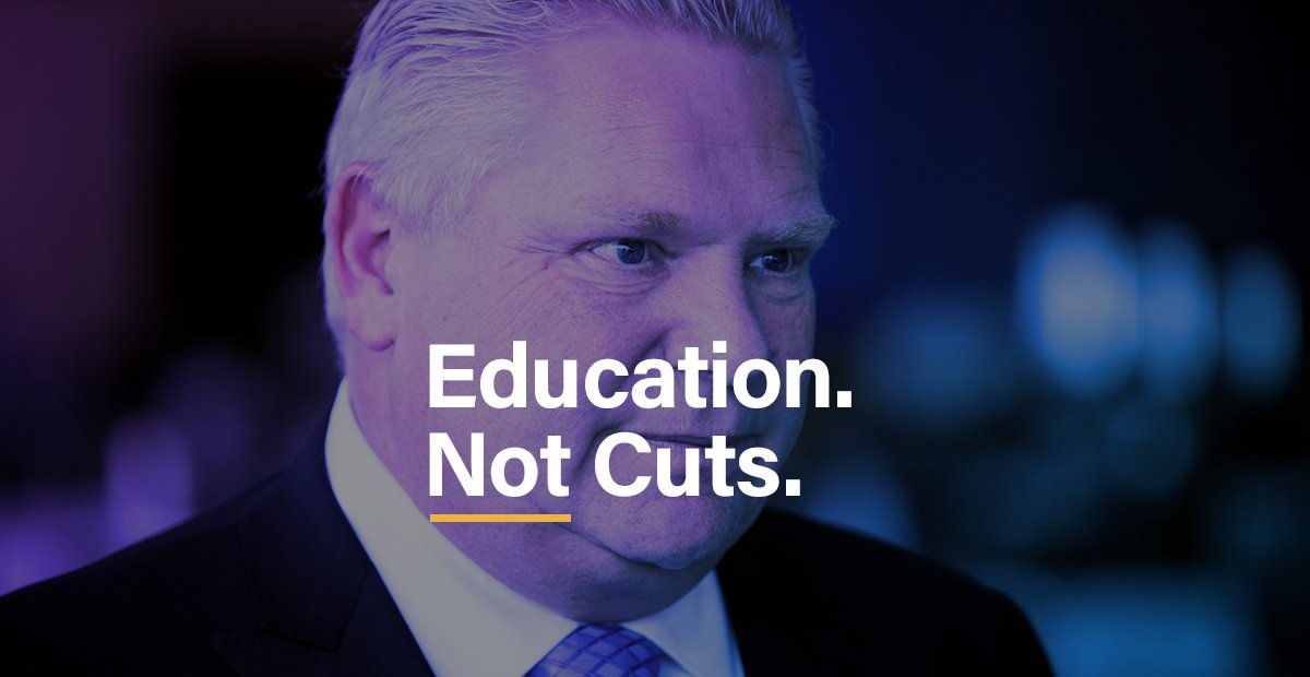 hereforstudents's tweet photo. The Ford Government was fact-checked by @CBCQueensPark on its claim that they were spending $1.2 billion on education this year. It's simply not true.

Here's what is true: 👨‍👩‍👧‍👦 Ontarians overwhelmingly oppose @fordnation's cuts to education.

RETWEET NOW!

#HereForStudents #ONTed https://t.co/we7Dntr5kh
