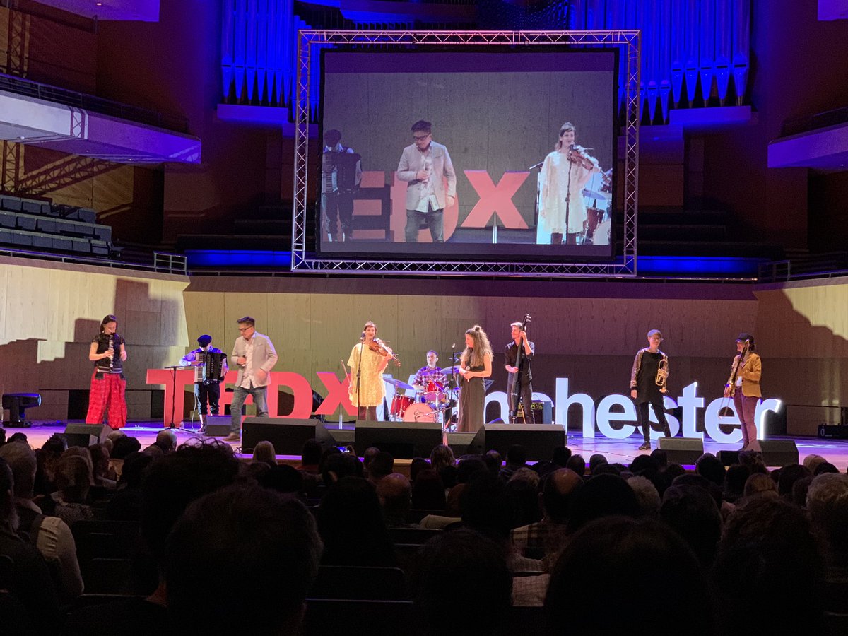 CMBoggiano's tweet photo. An amazing second section of #TEDxManchester Truly inspiring speakers. @scopelandboxer @DuckOrchestra @parmy @jameswallman https://t.co/OCAdY35LHs
