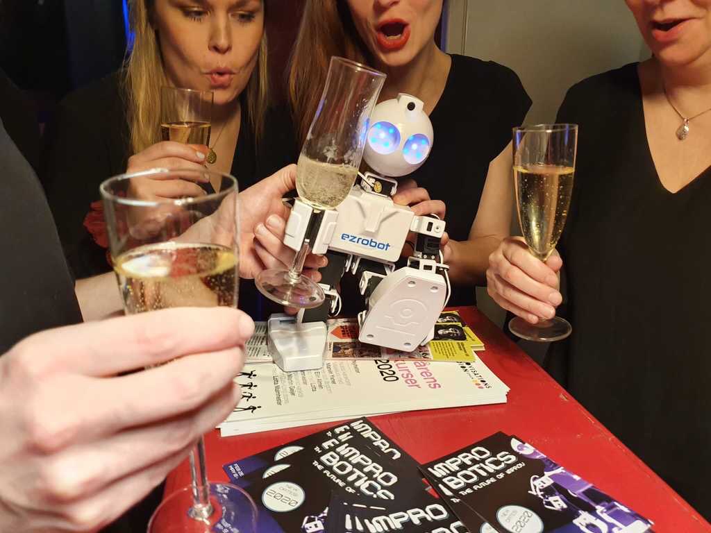 Jutta Diessl (@diesejutter) on Twitter photo Alex the robot had a bit too much at our #improbotics premiere party last night 🥳 However, his transistors have cooled down and he’s ready for our show with tonight at <a href="/improstudion/">improstudion</a> #stockholm 011-010-001 Improv! Alex the robot had a bit too much at our #improbotics premiere party last night 🥳 However, his transistors have cooled down and he’s ready for our show with tonight at <a href="/improstudion/">improstudion</a> #stockholm 011-010-001 Improv!