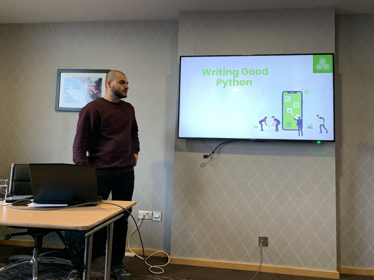 whykay's tweet image. Prashant Chaubey now up talking about “Writing Good #Python Code” at #PyConLM. #pyie #pyconlmk