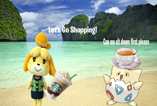 TogepiT's tweet photo. Enjoying my day out with Isabelle We are exploring the new Island! https://t.co/1tNbHUmuby