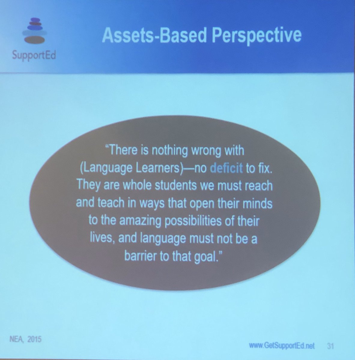 Rosemtz76's tweet photo. They CAN and they WILL. You must believe in them. #TexasTESOL https://t.co/tzgLsKgM13