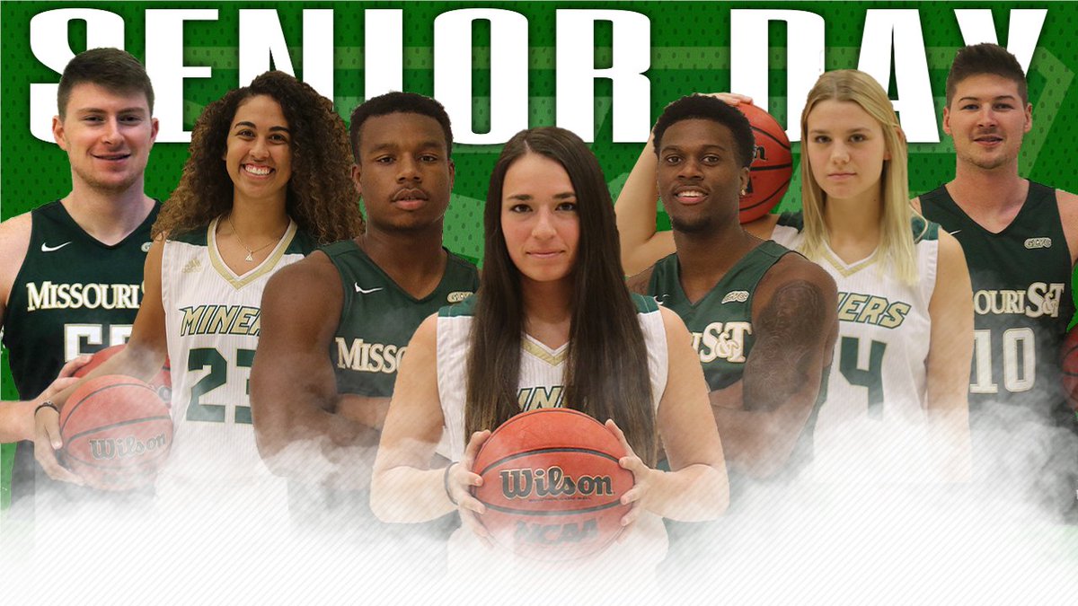 GAME DAY! @SandTWBB and @MST_MBB play in their final games of the season today against Truman State! Come out to celebrate the senior class beginning at 1 p.m. in Gibson Arena! #MinerPride