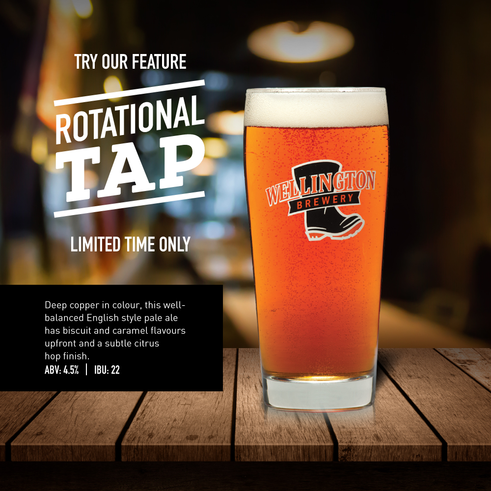 Yay, it’s the weekend! Stop in to try our rotaional tap, Wellington SPA. Wellington SPA is a craft beer from Guelph, Ontario. This pale ale has flavours of caramel and biscuit, with several awards under its belt. Cheers 🍻