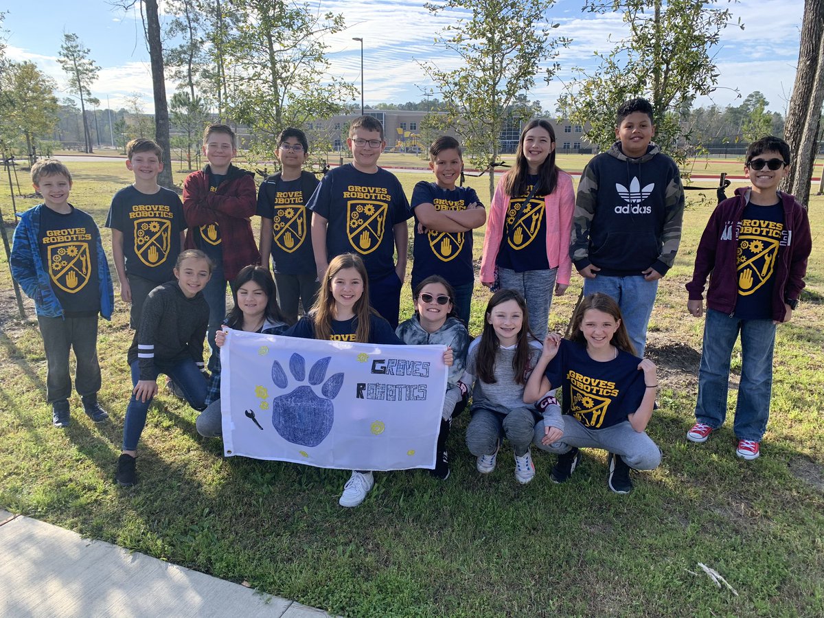 mrsakopp's tweet image. Gearing up for the 2020 HERO Robotics competition! 🐻 🤖@HumbleISD_GE @HumbleISD_WLMS @carolynfinley @Humble_Science @kglover_groves @wheelerteaches #wearegroves #herorobotics #humbleisdjoy #bethelight #grizzlyrobots