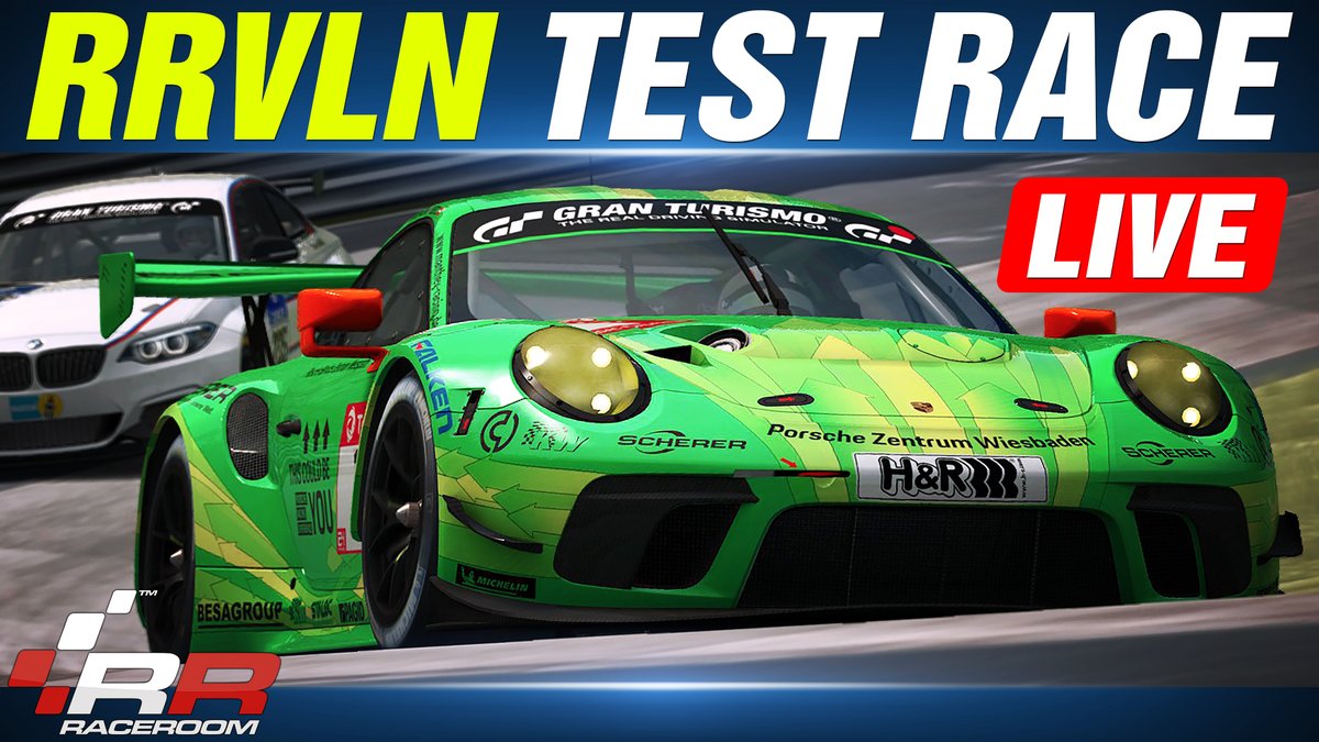 The RRVLN is back for its 2020 Season!
First pre-season test race tonight.

Schedule (CET) :
Practice: 19:00
Quali: 20:00
Race: 20:35 

Join the race through our discord: discord.gg/wrmXP6x

Watch LIVE: youtu.be/V7jMh_U1_4c

<a href="/raceroom/">RaceRoom</a> #simracing #vln