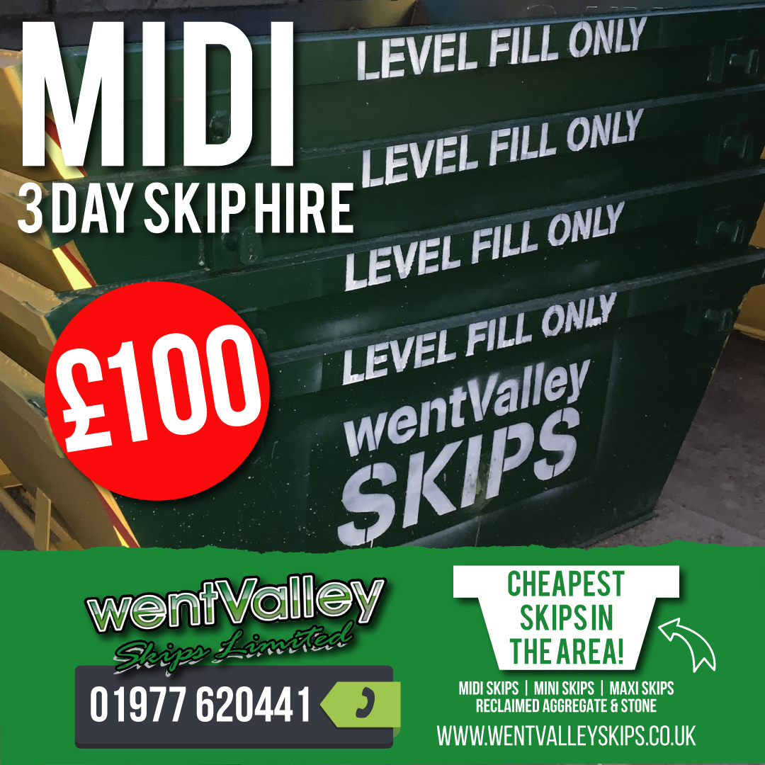 WVSkipsLimited's tweet photo. Spring cleaning? Save yourself the stress with our licensed midi skip hire for just £100!
👉 3 day hire!
#skiphire #recycling #wastemanagement #skip #waste #recycle #wastetransfer #buildersskip #compost #wasterecycling #localbusiness #customerservice #skiplife #clearouts https://t.co/IM0YqKE3Nu