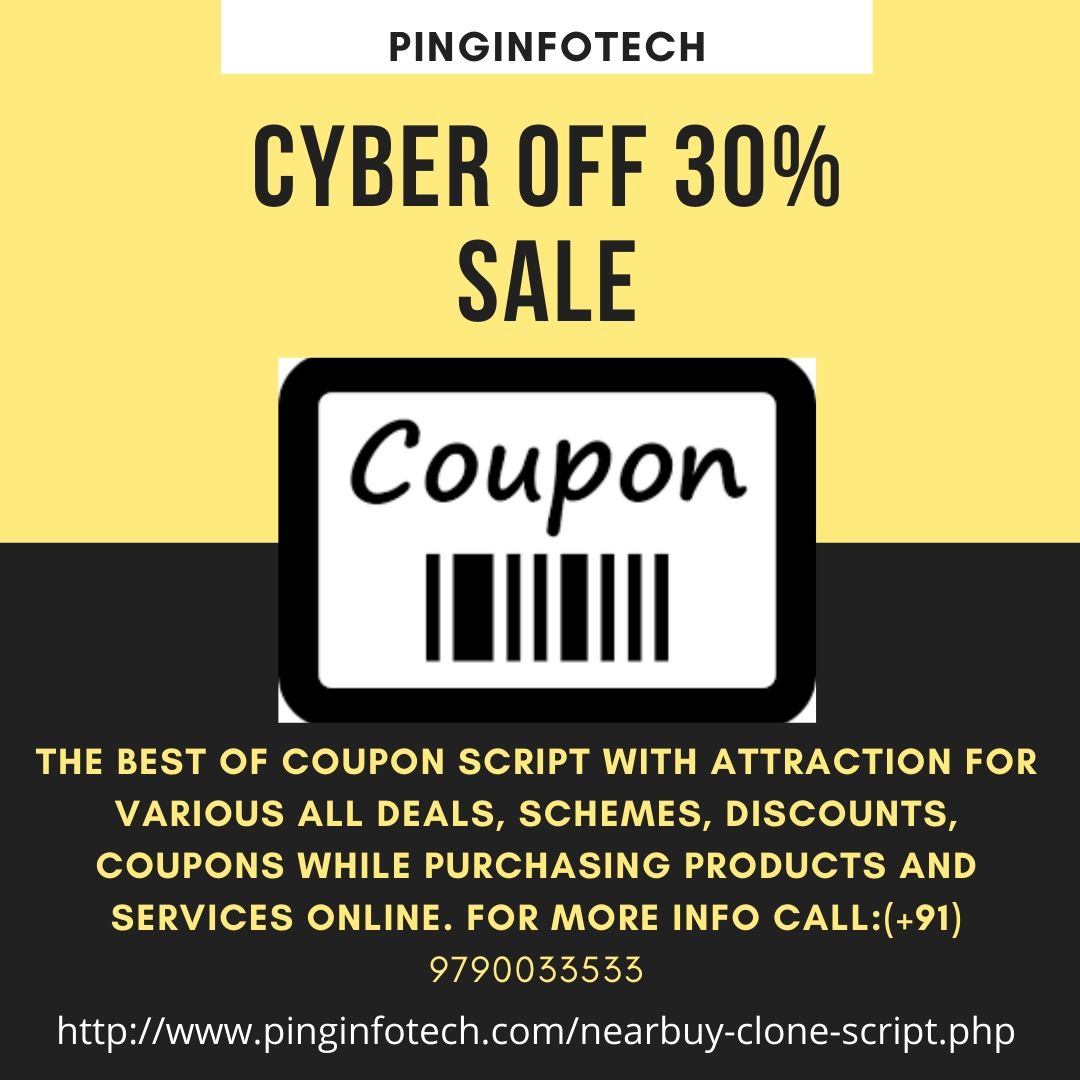 sathish19491324's tweet image. Start your own website like Nearbuy Clone? Our Daily Deal Software is the leading full-featured coupons sharing software in order to earn using affiliate. Contact +91 9790033633 or visit: pinginfotech.com/nearbuy-clone-… #NearbuyCloneScript #DailyDealsScript #GrouponCloneScript