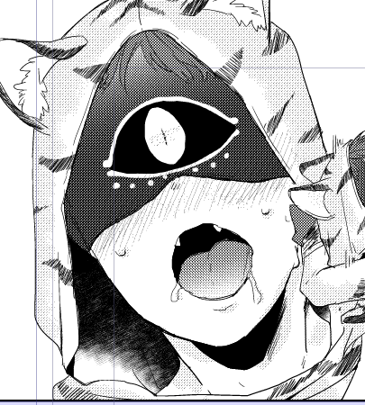 すけべなシーンのトーン貼り頑張ってます
 #進捗ノート https://t.co/QPOVX4DXBW 