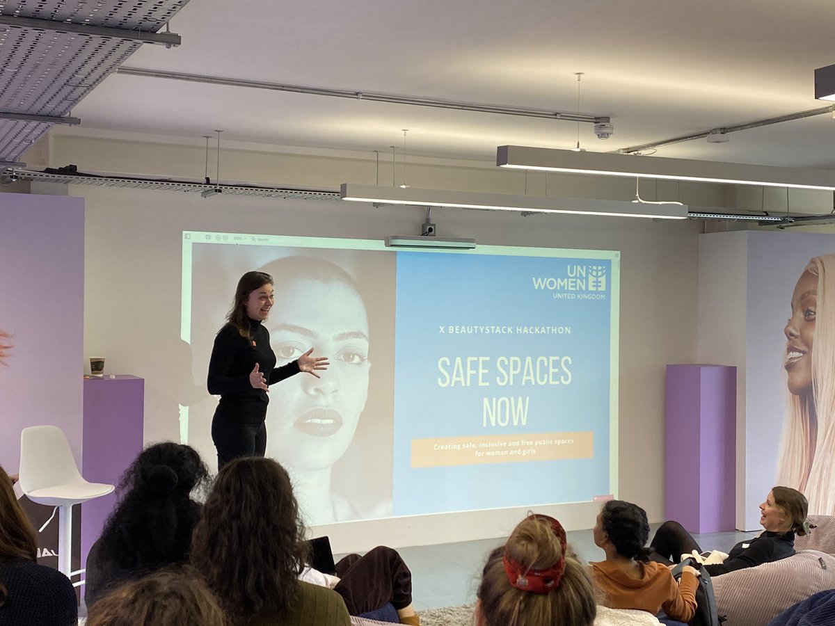 sharmadeanreid's tweet photo. For #IWD2020 I’m hosting a Hackathon for @unwomenuk @ArtAgainstKnive to help create a digital solution for safe public spaces. #unsdg5 @beautystack #deedsnotwords we have 100 Women here from all sectors to contribute! https://t.co/YjRjB3mZTH
