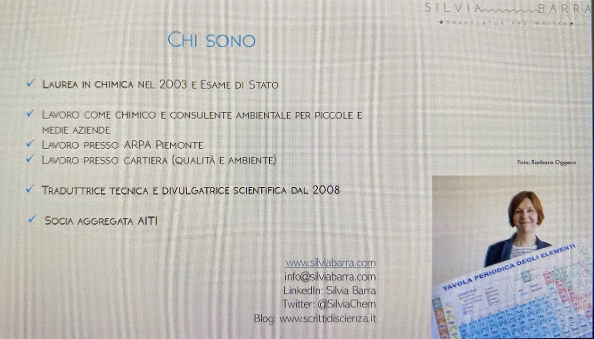 AitiTweet's tweet photo. Il #coronavirus non ferma la #formazione AITI. È attualmente in corso il seminario di Silvia Barra (@SilviaChem) “La traduzione per l’industria chimica” che la sezione #AITI_FVG ha trasformato in webinar. Grande partecipazione da parte dei soci! #sabatoconAITI #formazioneAITI https://t.co/vIX4WNnngn