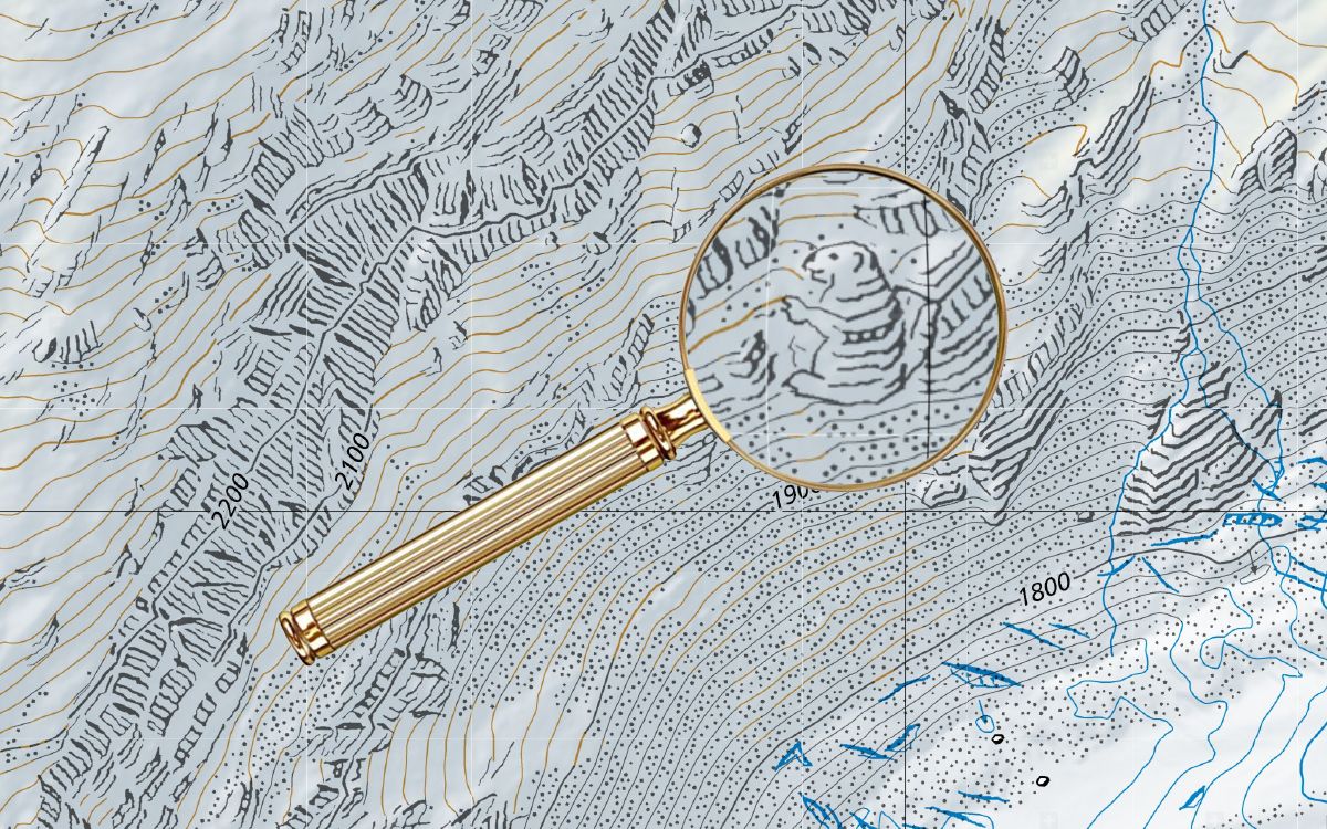simongerman600's tweet photo. “For Decades, Cartographers Have Been Hiding Covert Illustrations Inside of Switzerland’s Official Maps”. A lovely read about cheeky cartographers. Source: https://t.co/czb4hK1SgJ https://t.co/Y46Mzp3a1a