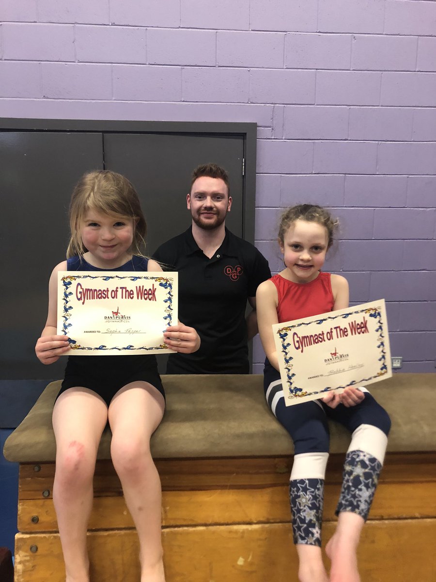 Well done to our gymnasts of the week Sophie and Bobbie at the 16:30 Friday class. Keep it up guys