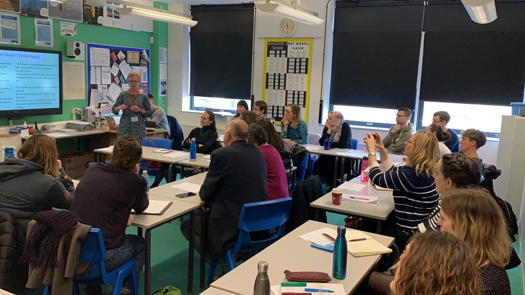 LetsBuySomfings's tweet image. #mfltwitterati @BristolUniDocs encouraging us to @OrchardSB @allswmfl #ALLthrough to be #learningdetectives