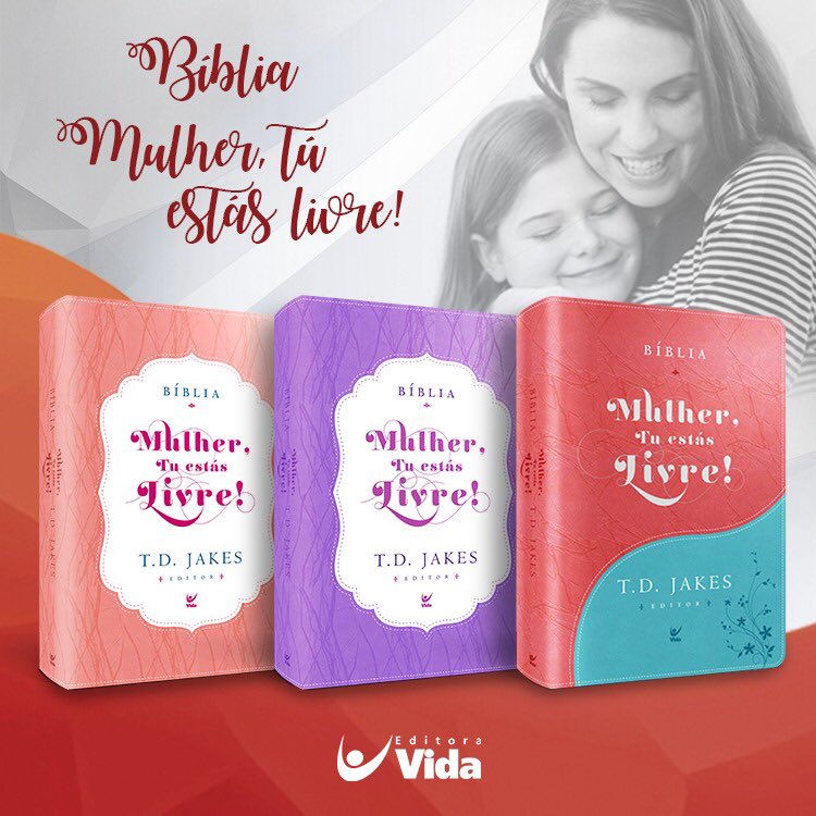 editoravida's tweet photo. Esta obra tem o objetivo de ajudar as mulheres a atingirem a vitória e terem a vida restaurada.
@bishopjakes Pastor Senior da @TPHDallas.
Disponível pelo link: https://t.co/SdKdM9TFiZ
#EditoraVida #PaixãoPelaPalavra #Bíblia #Escrituras #TDJakes #Mulheres #Restauradas #Leitura https://t.co/JiWXPBfdlS