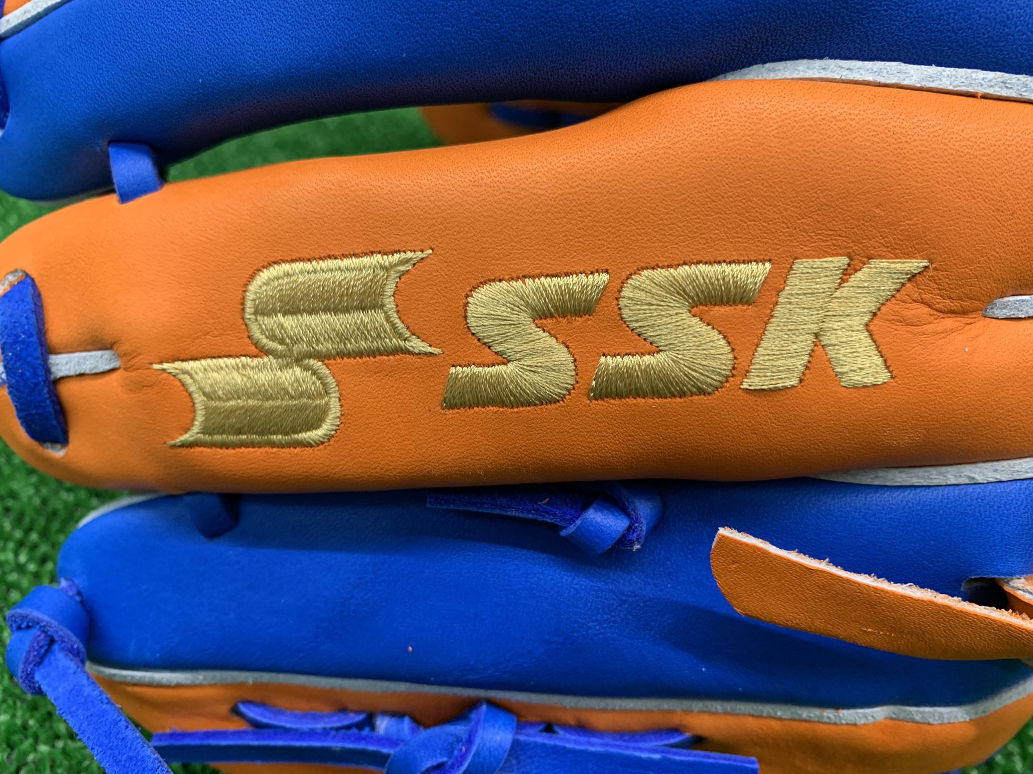 SSK限定　カノモデル　少年軟式グローブ 青/オレンジ SSK限定 カノモデル 少年軟式グローブ 青/オレンジ