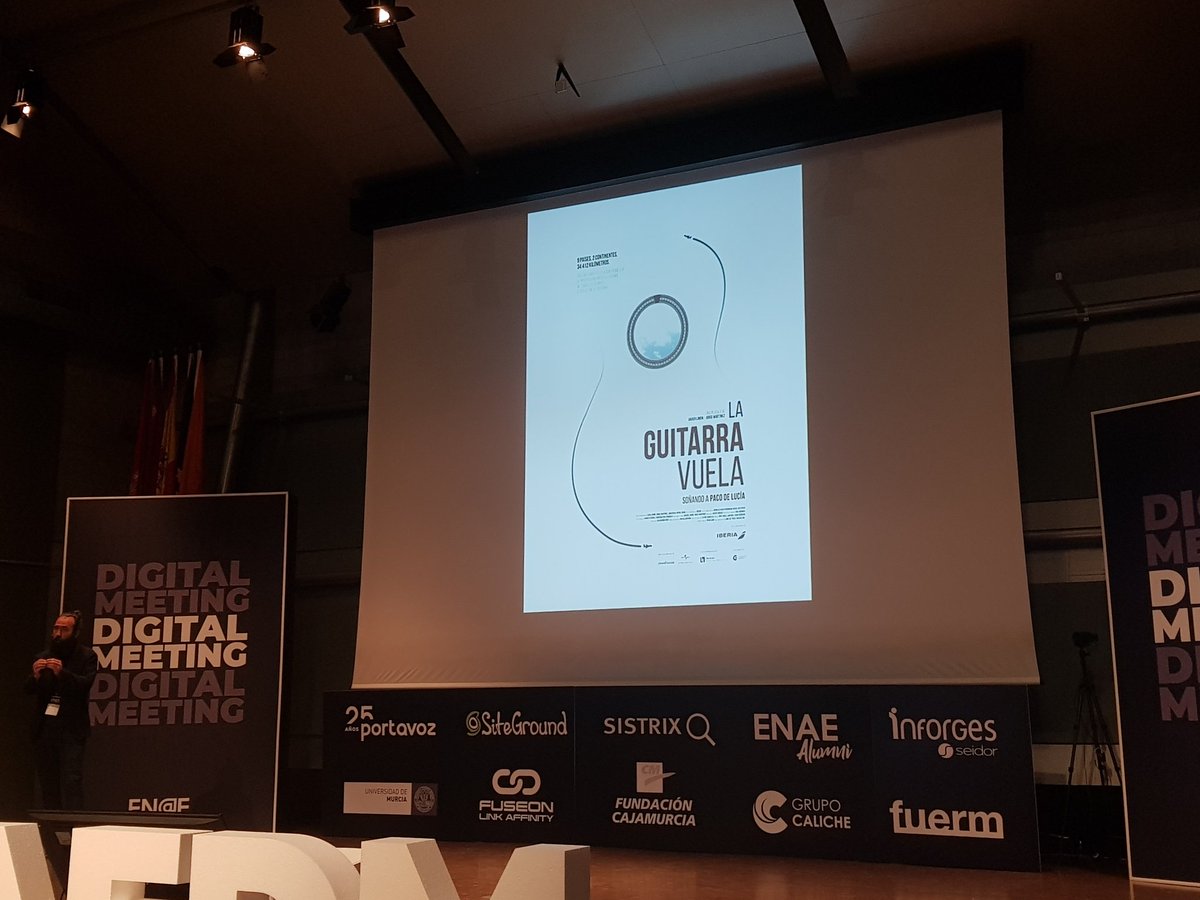 ENAEbusiness's tweet photo. "La guitarra vuela", genial campaña de @Iberia y Jorge Martínez llevando la última guitarra de Paco de Lucía por todo el mundo👏  #ENAEDM20 https://t.co/QqmU5cdyxu
