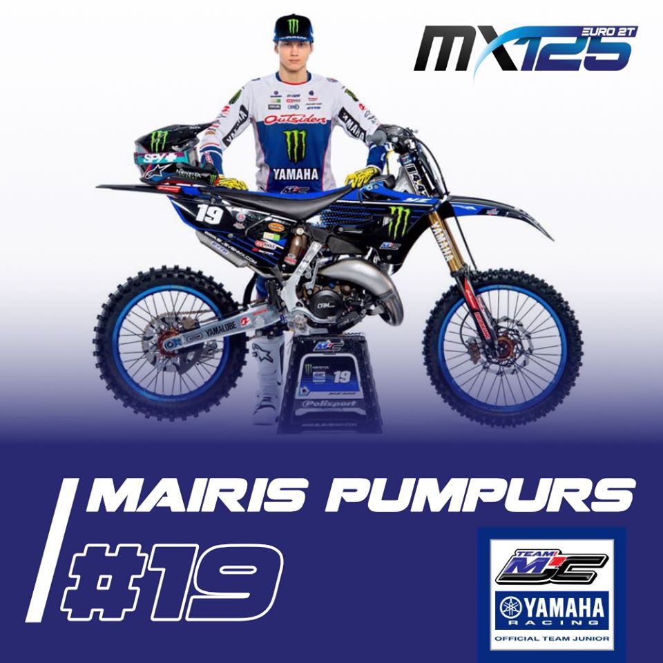 MXmoduls's tweet photo. Šodien starts tiek dots pirmajam 2020.gada MXGP un Eiropas čempionāta posmam. EMX125 klasē startēs mūsu Mairis Pumpurs. Viņš pārstāvēs Yamaha MJC komandu. Turam īkšķus! 👍🏻 #MXmoduls #TeamMJC #EMX #MXGP https://t.co/N3hm7gcA89