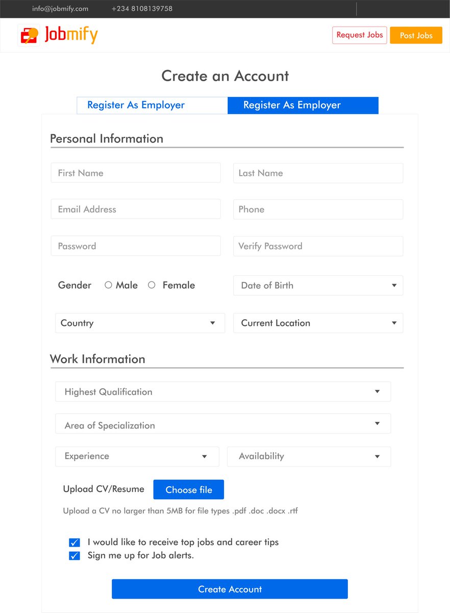 hiwhyte's tweet image. official jobmify UI made by @whytecode
jobmify.com
#whytecode #findjobs #jobmify #100DaysOfCode #CodeNewbies #uidesign #uxdesign #figma